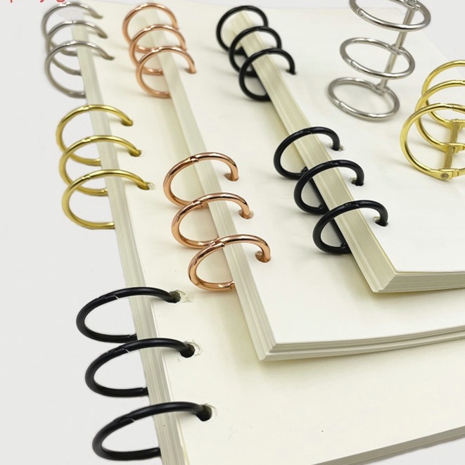 1 Piece 3Hole Metal Clip Book Rings Loose-leaf Binder -Doo