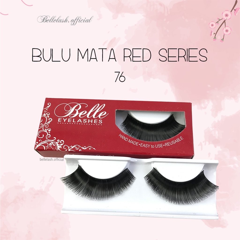 76 Bulu Mata Palsu Handmade Natural False Eyelash Eye Lashes Lusin