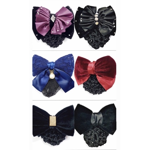 PREMIUM Harnet Pita Besar/Jepit Harnet Hitam/Harnet cepol/Jepit Harnet bludru/Jepit Harnet brokat Wa