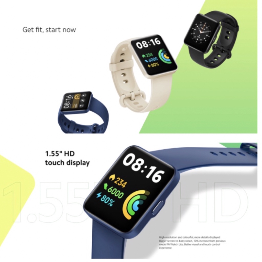 Xiaomi Redmi Watch 2 Lite Smartwatch with SpO2 Garansi Resmi / Penerus Mi Watch Lite