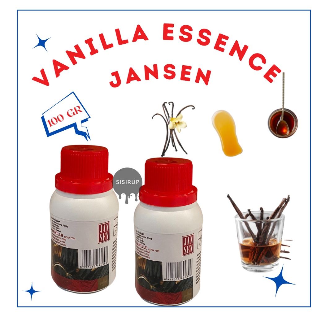 100 ML Vanilla Essence 100 ML / Vanilla Jansen / Vanilla Ekstrak