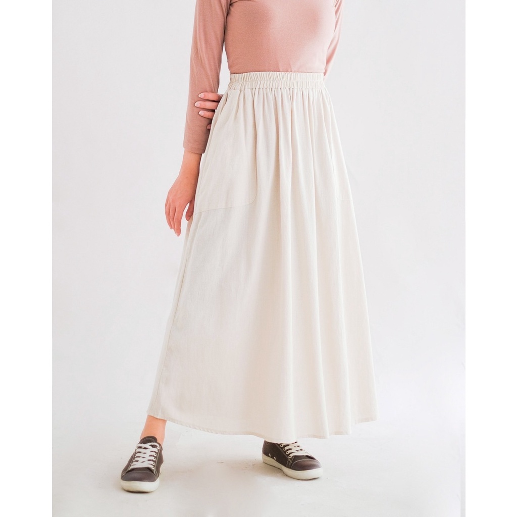 Myrubylicious NAGYA SKIRT KODE PR1830 | SKIRT | ROK WANITA | ROK PANJANG | ROK LINEN