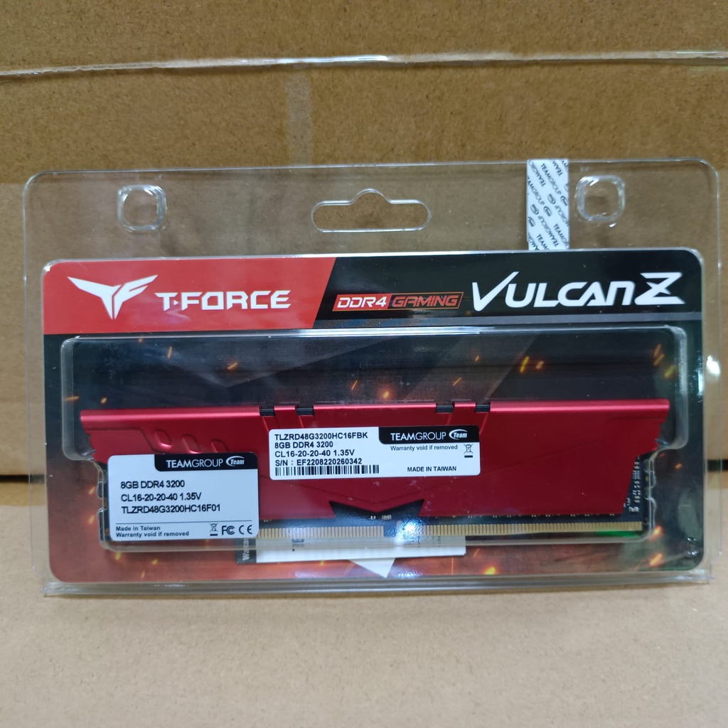 Team Vulcan Z 8GB DDR4 PC 3200 - Ram PC Desktop