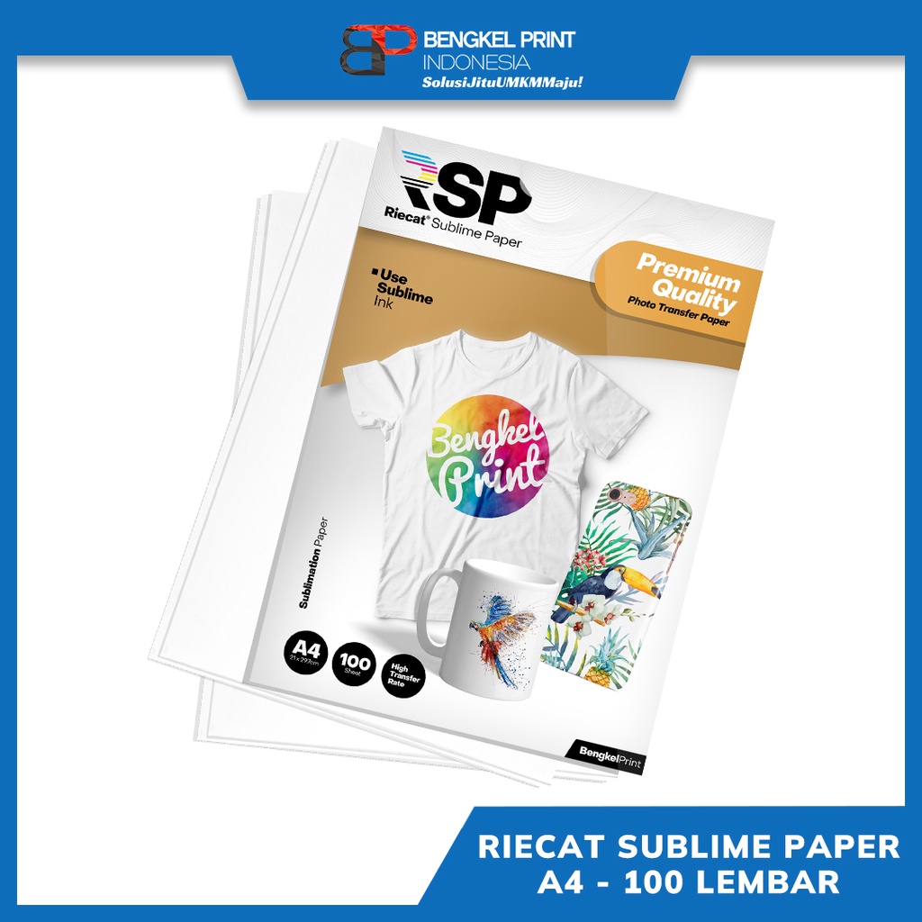 Kertas Sublim A4 | Kertas Sublimation Paper | Kertas Sablon