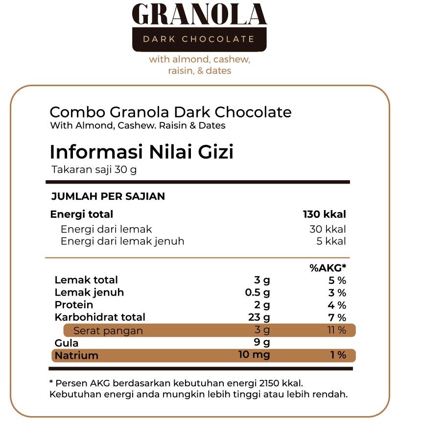 

IdJj8J3--Granola Coklat 125 gr Timur Tengah Sereal Makanan Sehat