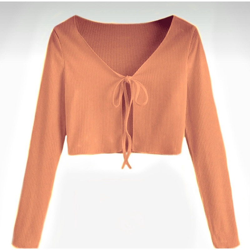 BEFAST - ZFS OOTD Cardigan ELISA / CRISTA RIBBED KNIT CARDIGAN OUTER / Cardigan Crop Wanita Keluaran Terbaru / Outer Kekinian remaja ABG / Fashion Wanita Ala Style Korean / Cardigan Crop Polos / Pakaian Casual Wanita / Outer Crop Lengan Panjang Terlaris