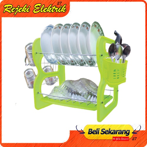 Rak Piring GSF G-3350 / Rak Piring Stainless 2 Susun / Rak Piring Serbaguna - Rak Piring Anti Karat Berkulitas