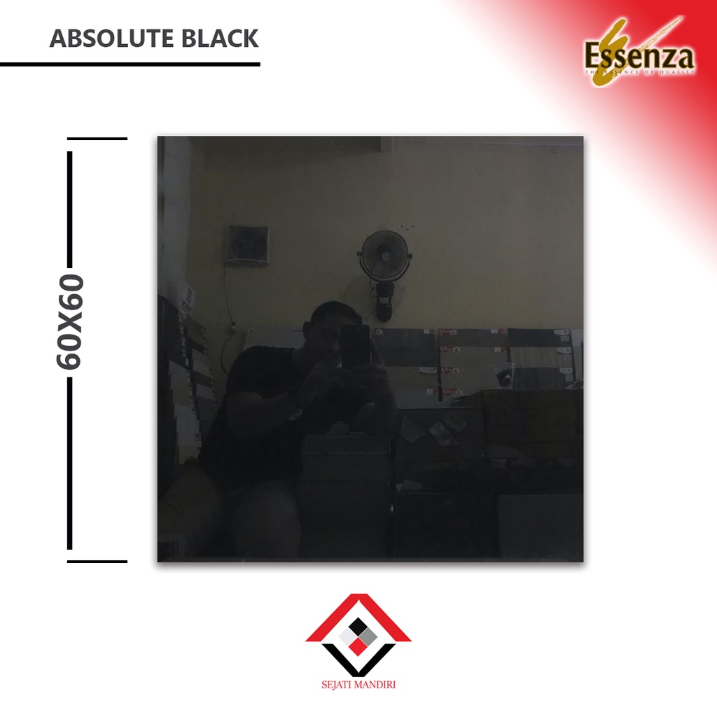 Granit 60x60 - Motif Polos - Essenza Absolute Black
