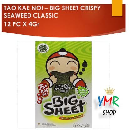 

HOT Product Tao Kae Noi Big Sheet Crispy Seaweed 4 Gr Classic or Spicy Flavour or Japanese Sauce 