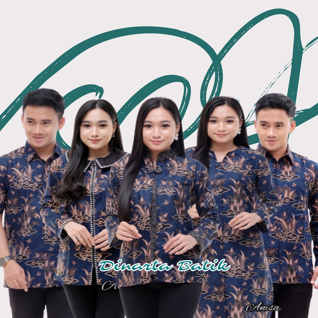 ATASAN BAJU BATIK COUPLE [BISA SATUAN] HEM PRIA LENGAN PENDEK KEMEJA PRIA LENGAN PANJANG BLOUSE TUNI