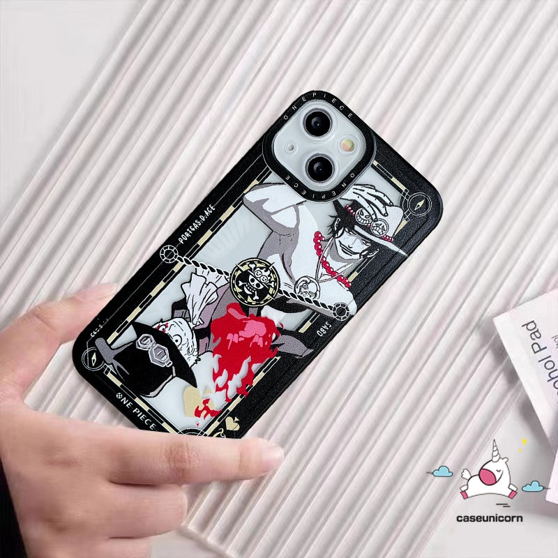 Soft Case TPU Motif Kartun Luffy One Piece Untuk IPhone XR 7plus 11 12 13 14 Pro MAX 7 8 6 6S 14 Plus X XS MAX 8plus SE 2020