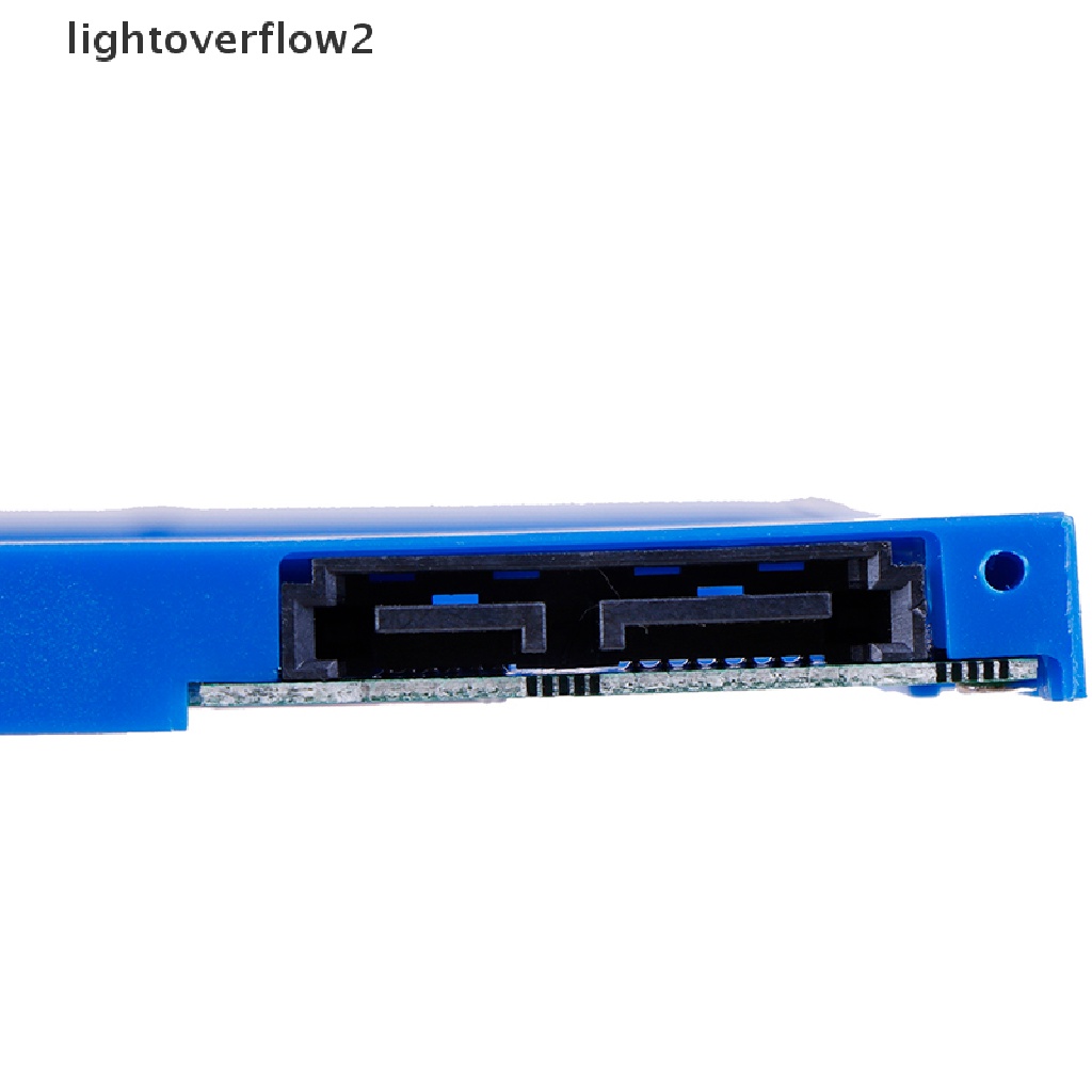 (lightoverflow2) Caddy HDD SATA 2nd Bahan Plastik Untuk Laptop 9.0mm SATA 3.0 CD DVD Optical Bay