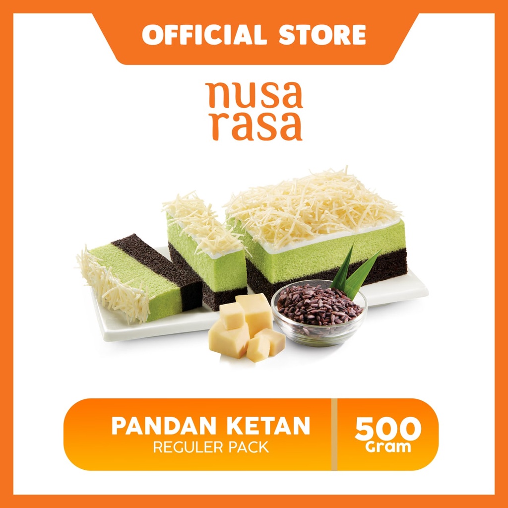 

Bolu Nusa Rasa Pandan Ketan - Reguler Pack (550 gr)