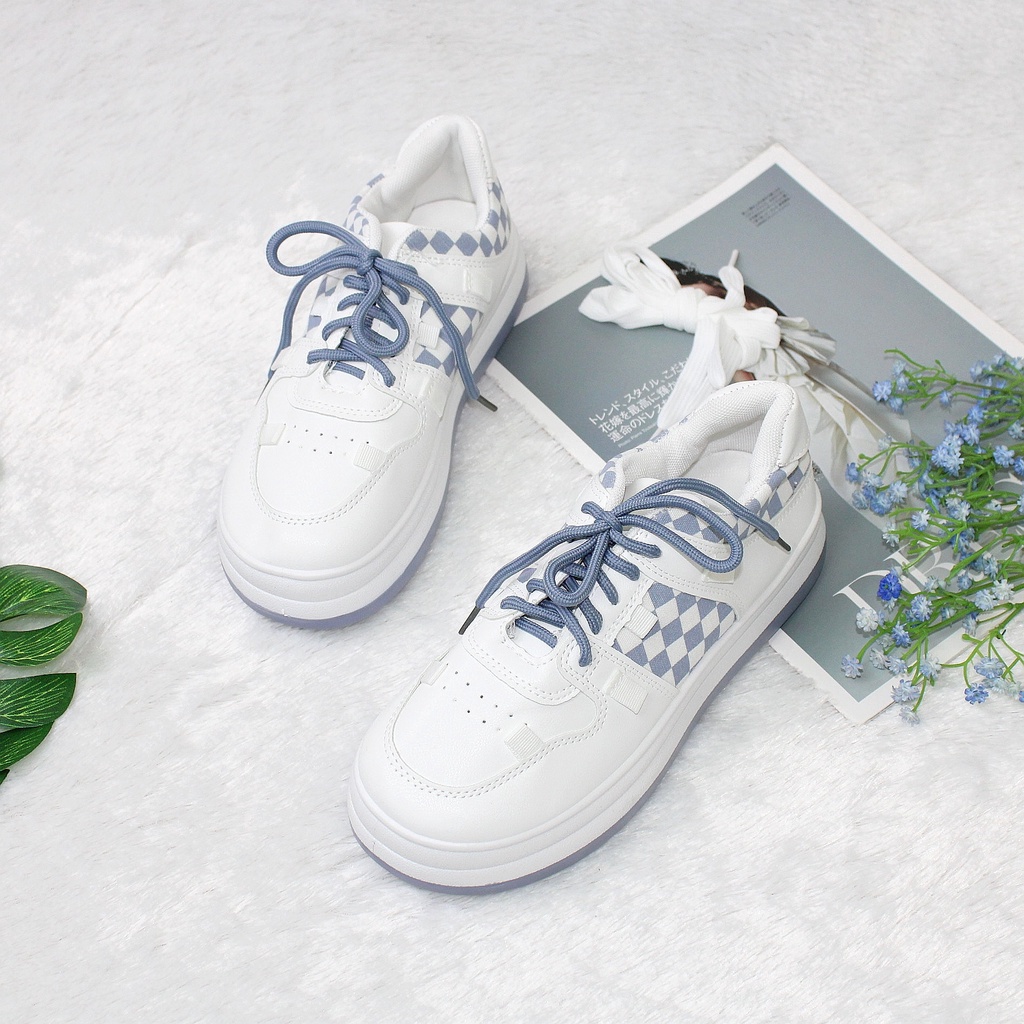 Free BOX Sepatu Sneaker Putih Wanita Import Premium Quality Sepatu Olahraga Sepatu Wanita Sneakers Wanita Model Korea Import Premium Quality B62