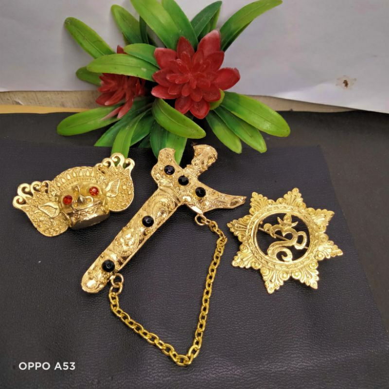 Jual Pin Keris Kuningan Pin Barong Pin Swastika Bali Pin Ongkara