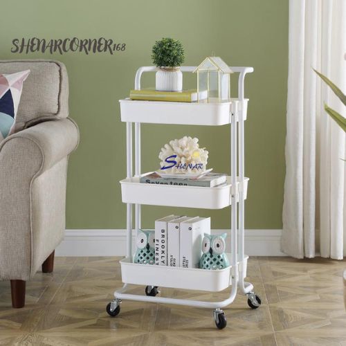 SHENAR RAK TROLI 3 SUSUN SALON DAPUR KAMAR TIDUR MANDI / TROLI SUSUN SERBAGUNA ROLLING STORAGE CART, SHENARCORNER168