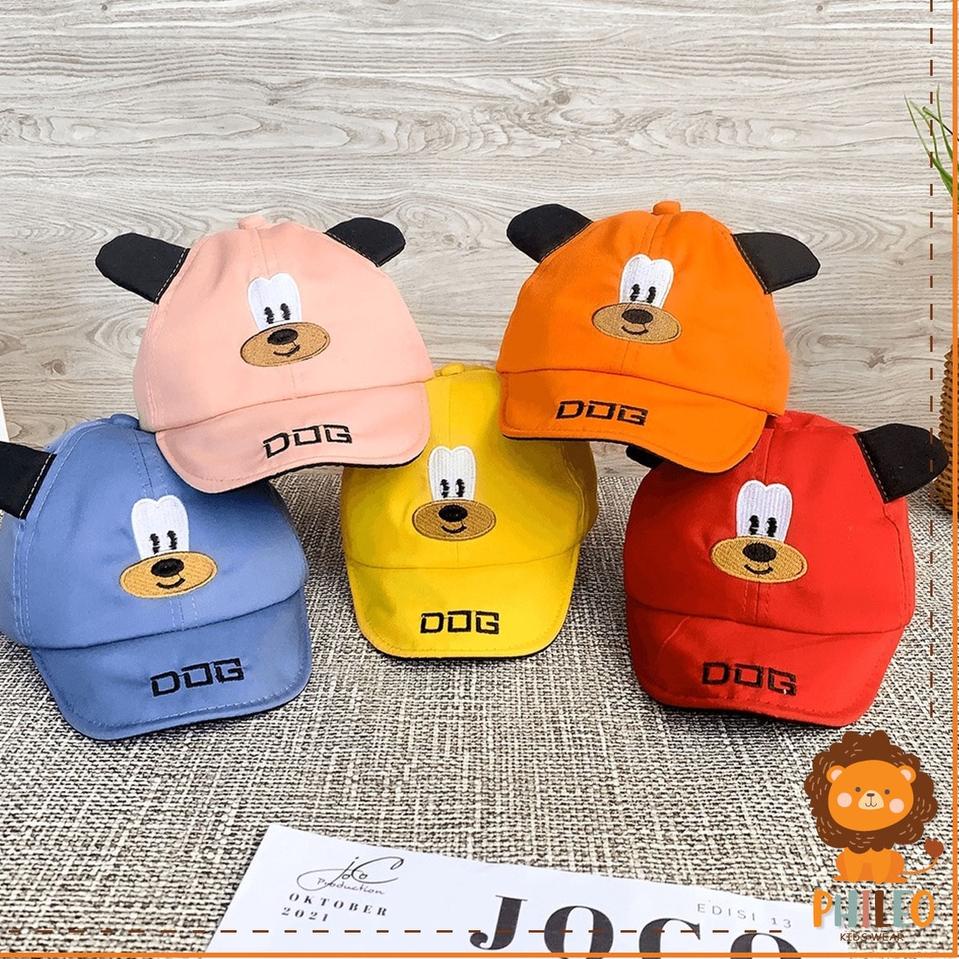 [LHT.18Oc22r] PHILEO |  TOPI ANAK BABY FASHION BABY HAT TOPI DOGGY PET CUTE UNISEX TOPI DOG BORDIR
