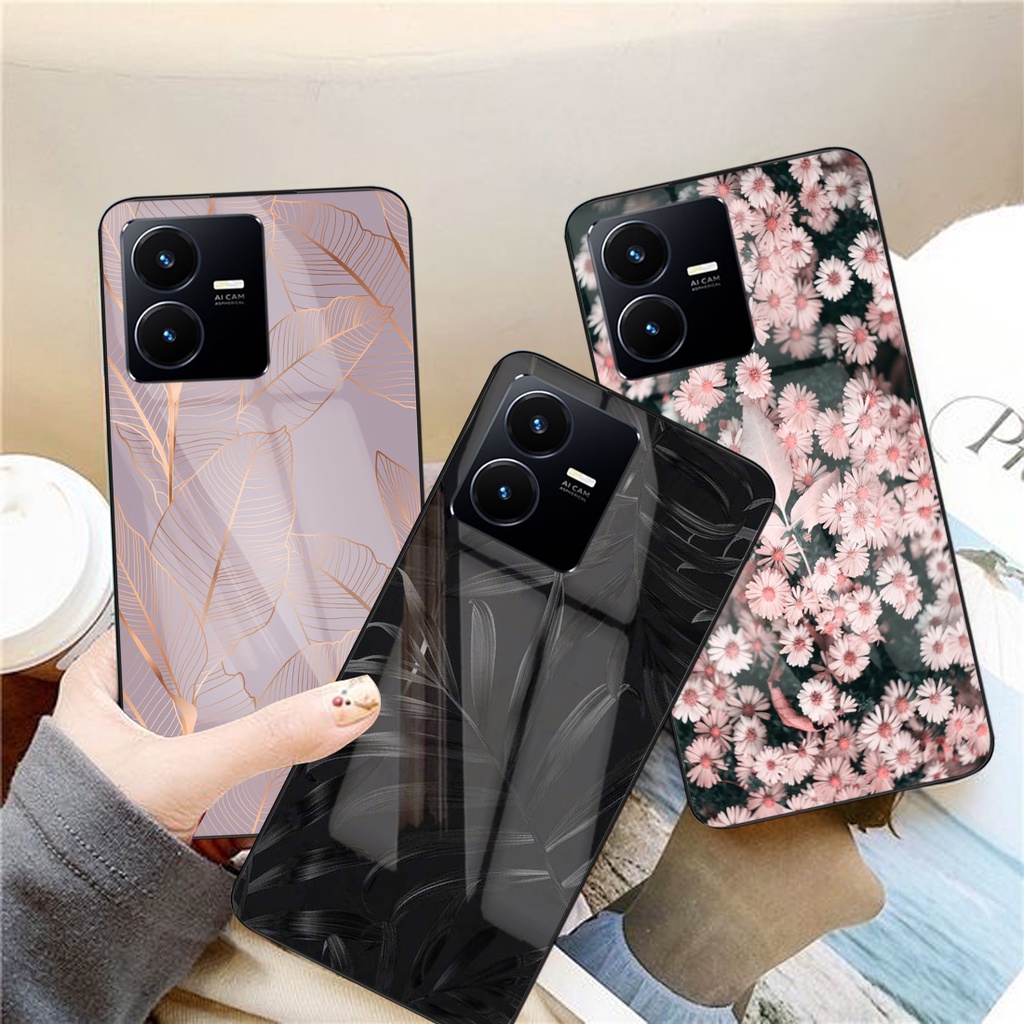 Jual Softcase Glass Kaca Daun Sf Vivo Y Y S Terbaru Casing Handphone Pelindung