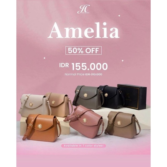 JH AMELIA✅JIMSHONEY TAS WANITA AMELIA VINTAGE BAG INCLUDE FREE EXCLUSIVE BOX