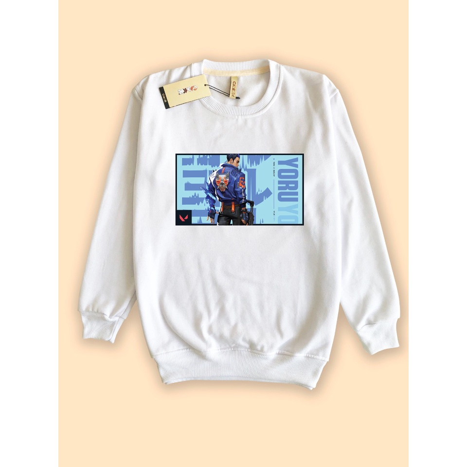 sweter sweathsirt premium desain valorant yoru