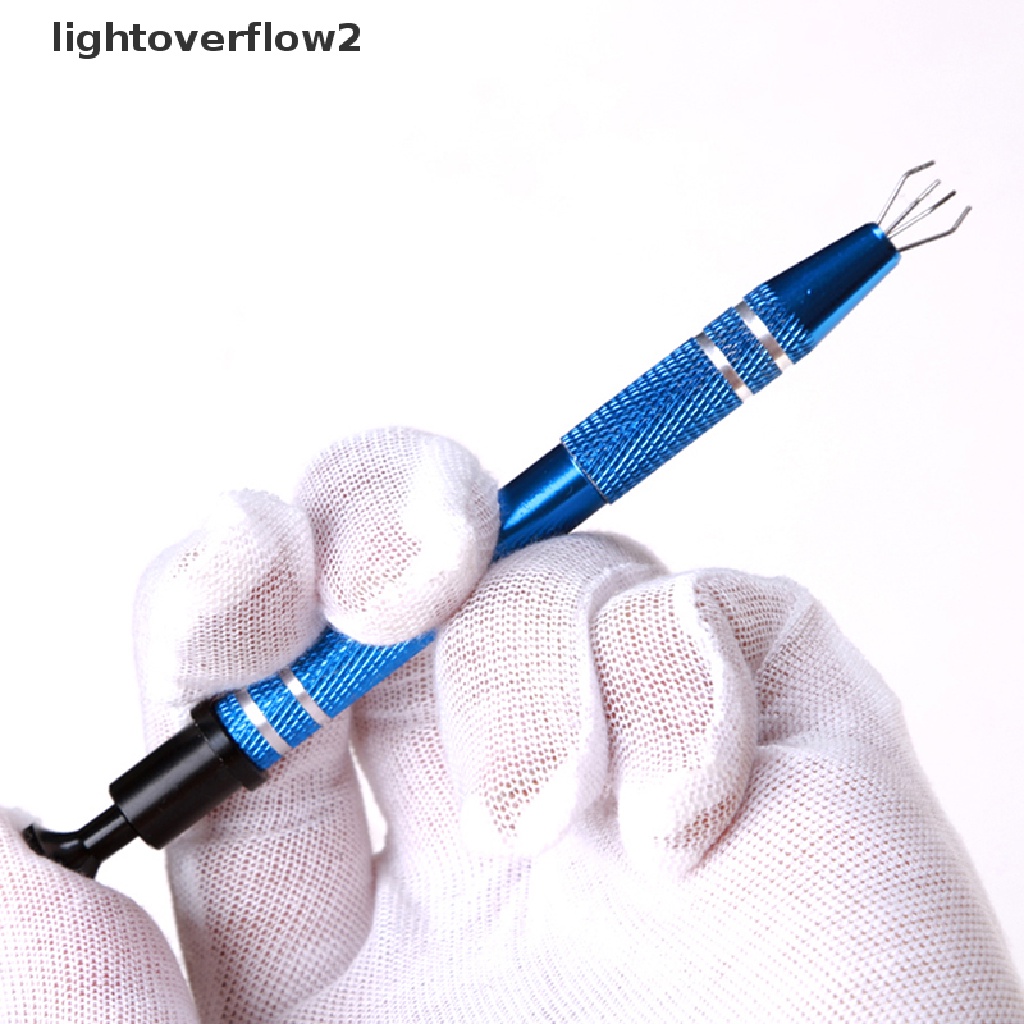 (lightoverflow2) Alat Lube Brush + Pinset + Switch Stem Holder Untuk Keyboard Komputer