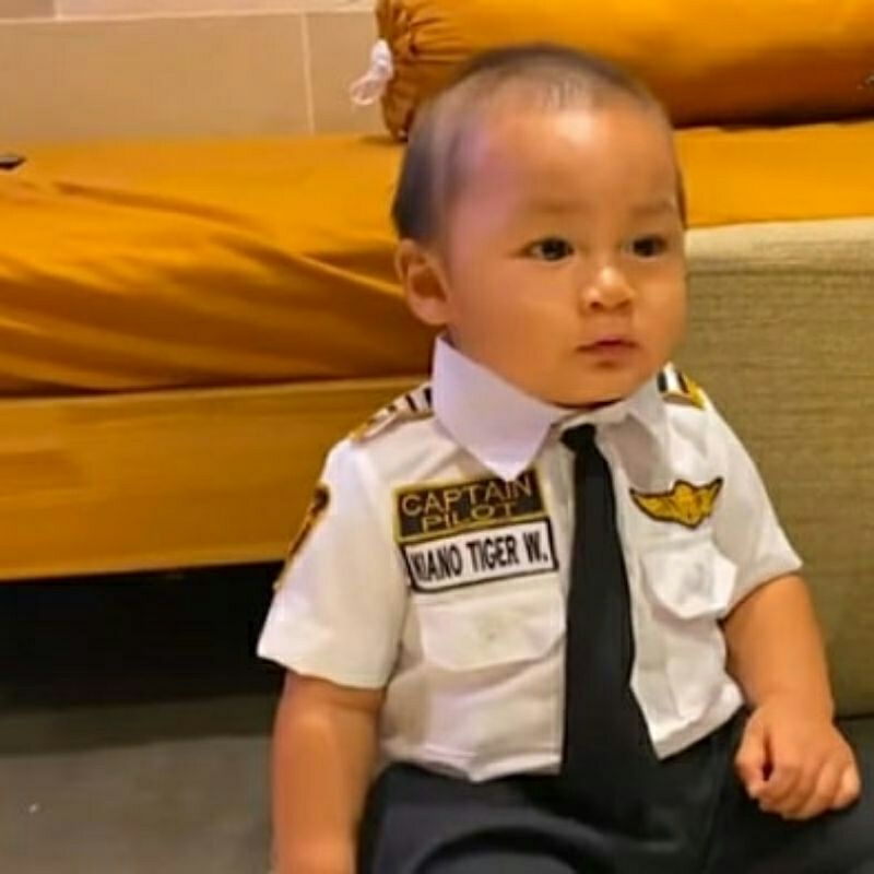 bet bordir nama anak Polisi TNI pilot seragam sekolah SD SMP SMA SMU