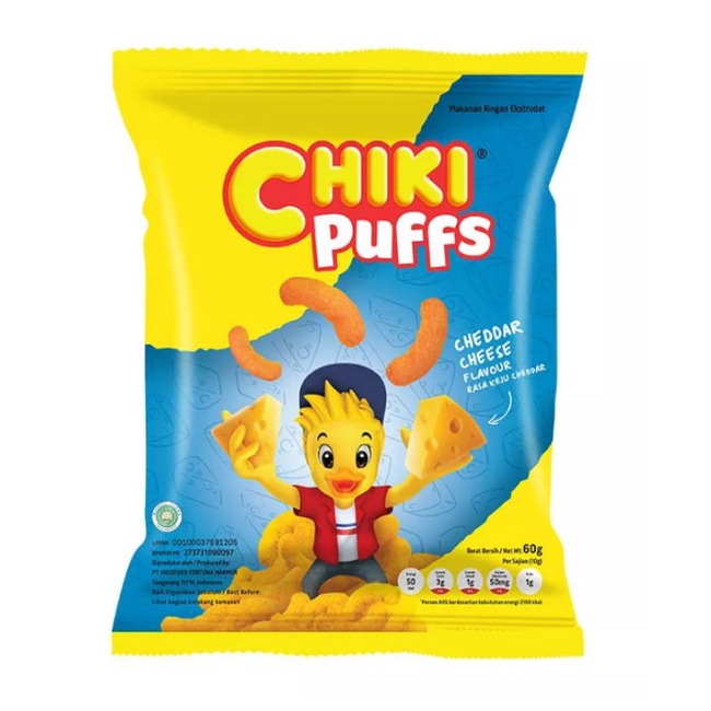 

Chiki Puffs Cheddar cheese 60g