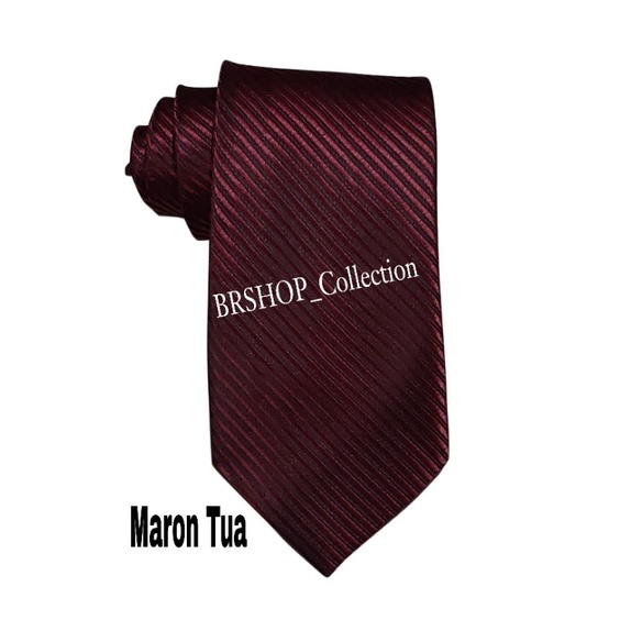 Dasi merah maron IMPORT Maron tua cerah marun maroon 3inch 2inch polos salur