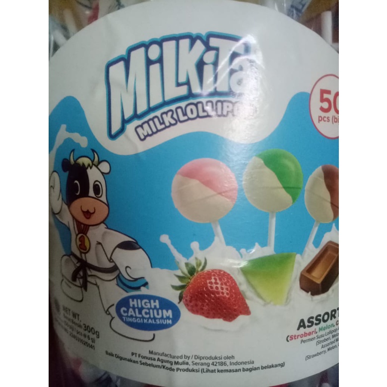 

(B3ST) 1pcs Permen Lollipop Milkita Eceran Permen Murah