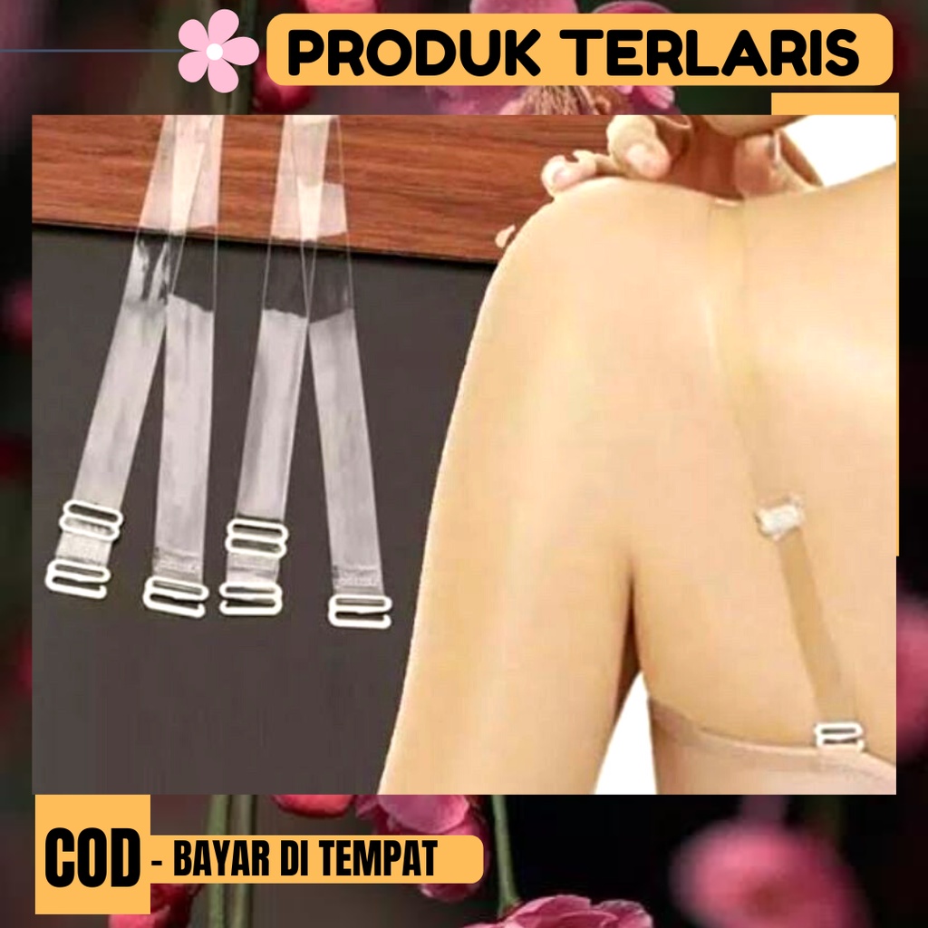 Tali Bra Transparan Tali BH Bening Elastis Tebal Tokopelanginicer - STRAP TALI BRA BH DALAMAN