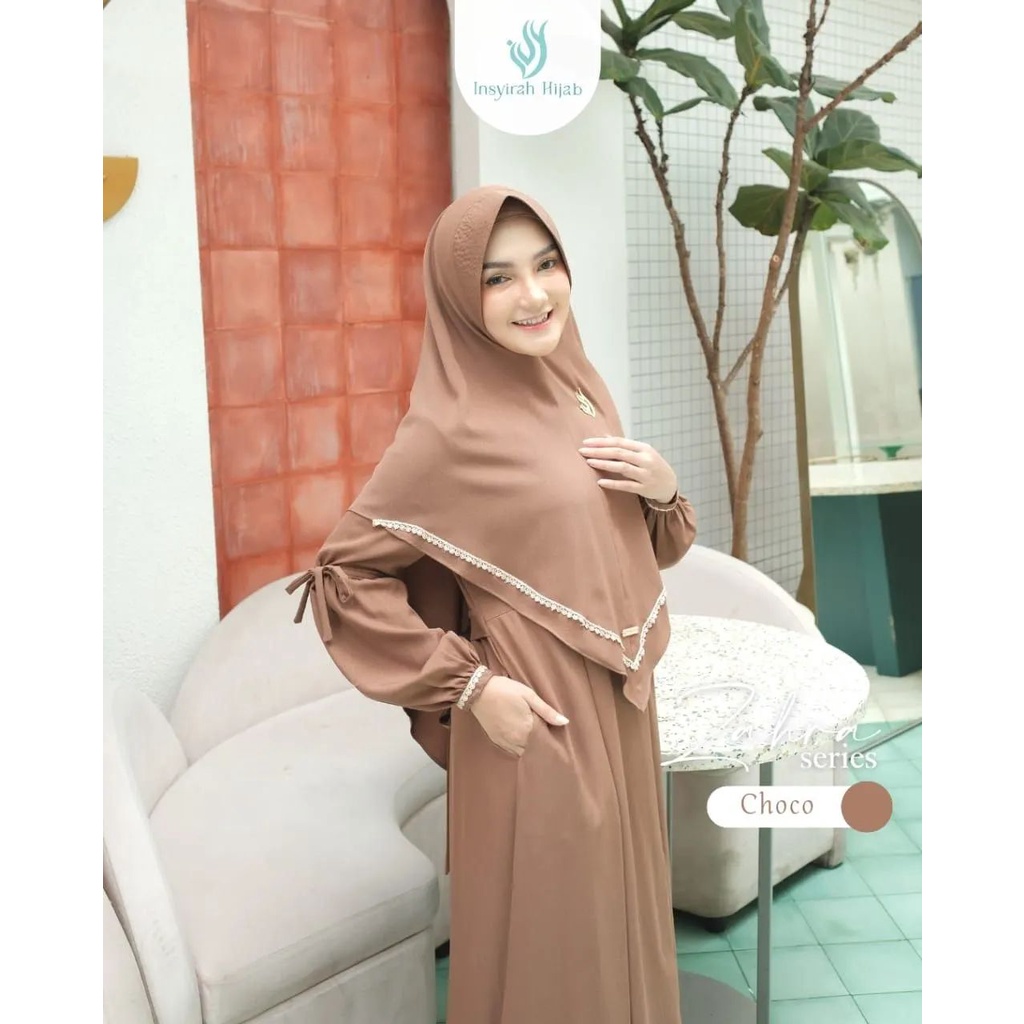 Murah ABA agen baju dress muslim GAMIS  wanita POLOS CITRA EMBOS XL Keren