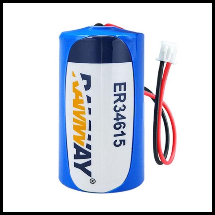 Battery Baterai Lithium Ramway Plc Er34615 3.6V D 19Ah Cable Plug