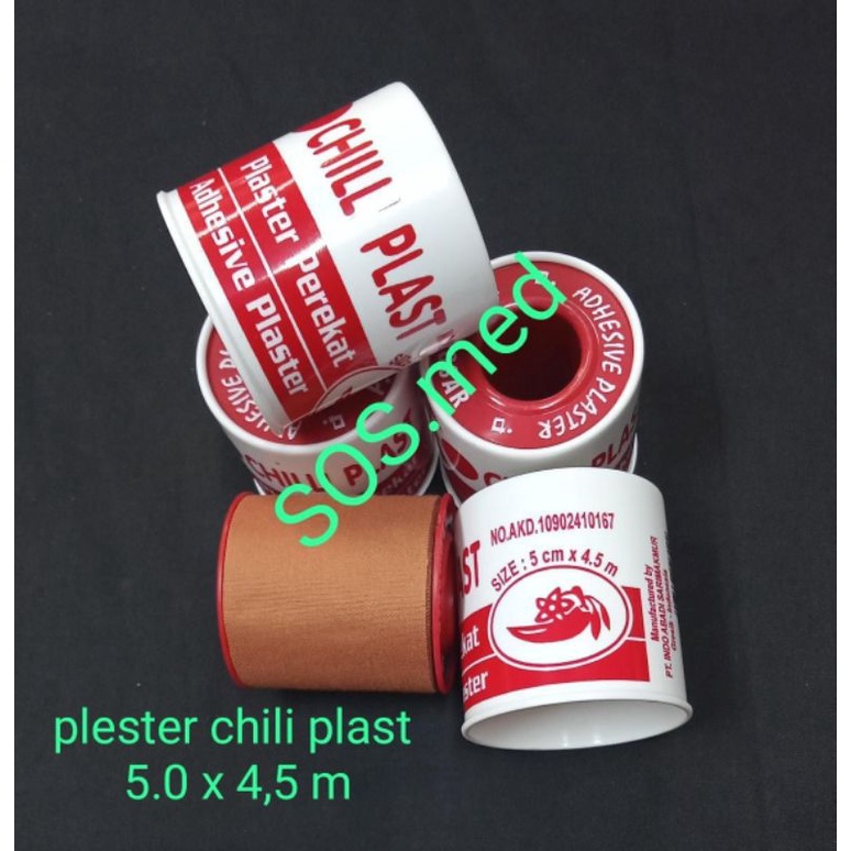 plester Coklat Chilli Plast Plester Luka 1/2 inc, 1 inc &amp; 2 inc