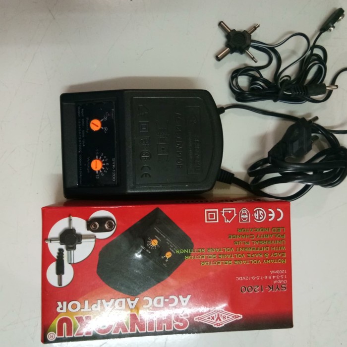 ADAPTOR AC DC SHINYOKU 1200mA SYK 1200M