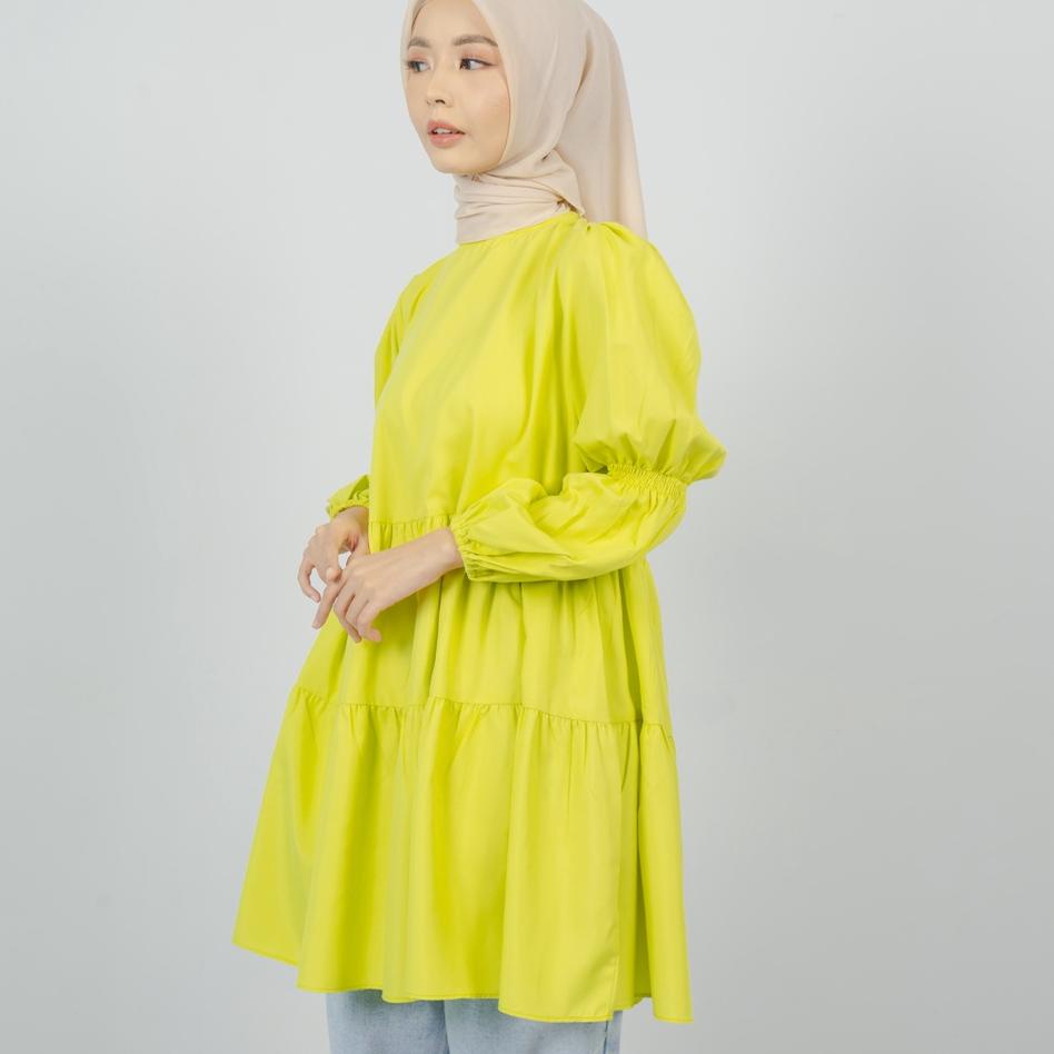 Siap Kirim HijabChic Frita Lime Green Top