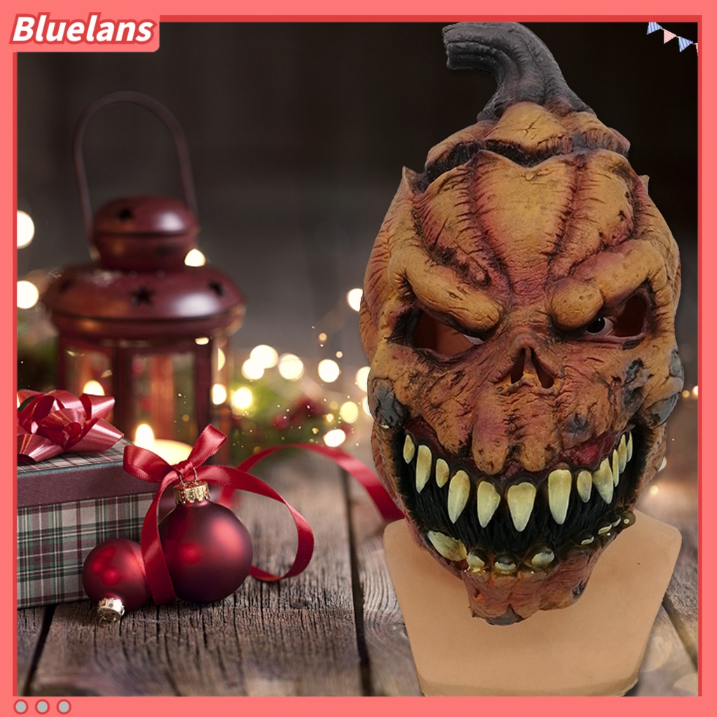 Masker Penutup Wajah Bentuk Labu Halloween