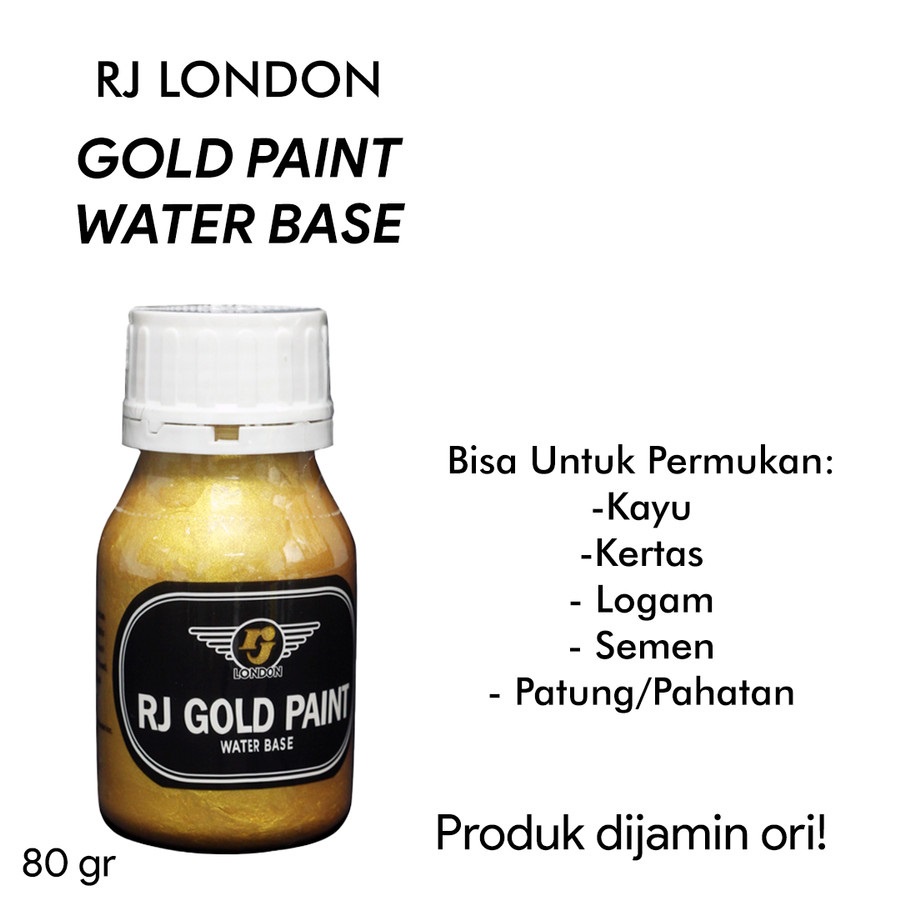 Gold Paint Cat Warna Emas Water base rj london