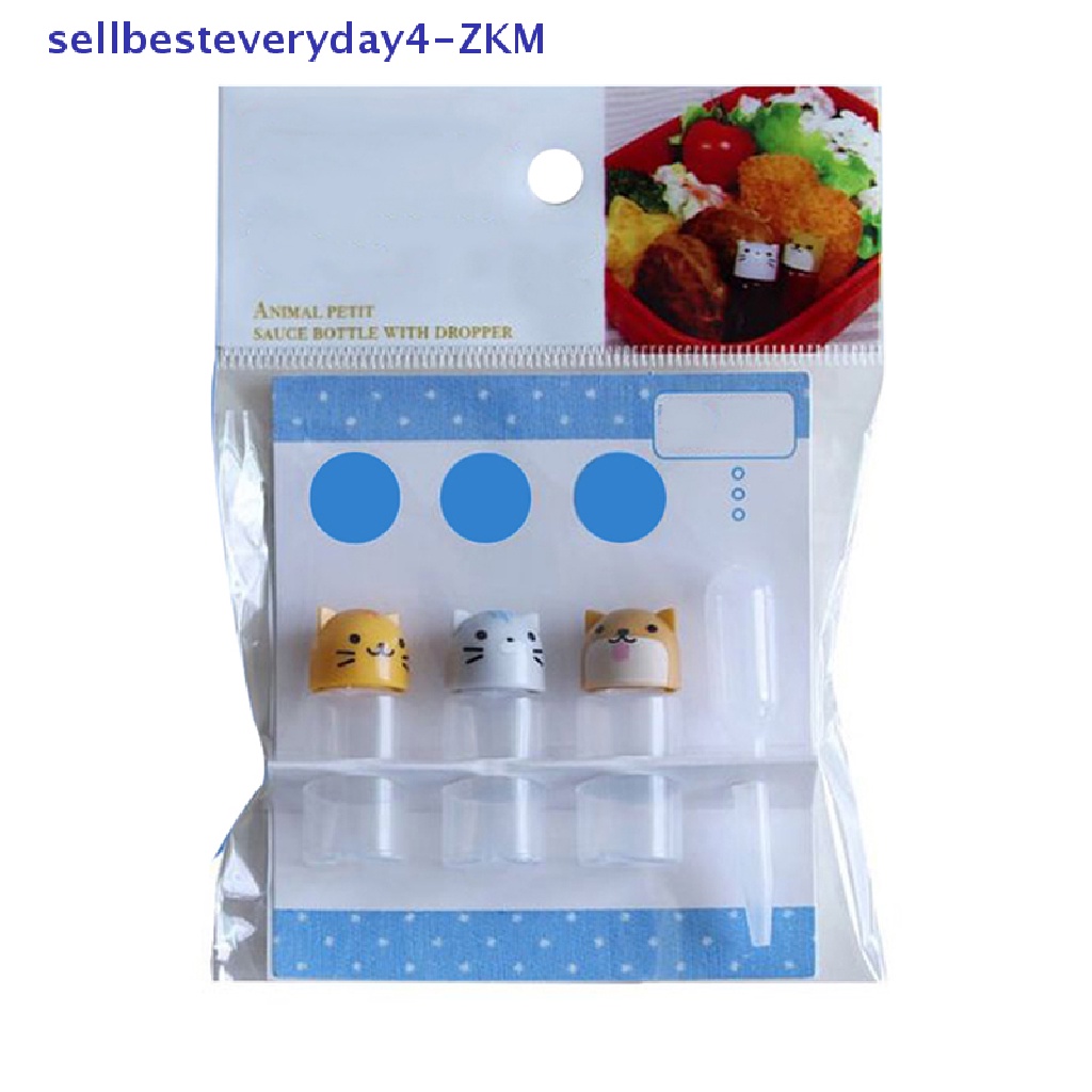 3 Pcs Botol Wadah Bumbu Saus Kecap Salad Bento Makan Siang Mini Portabel