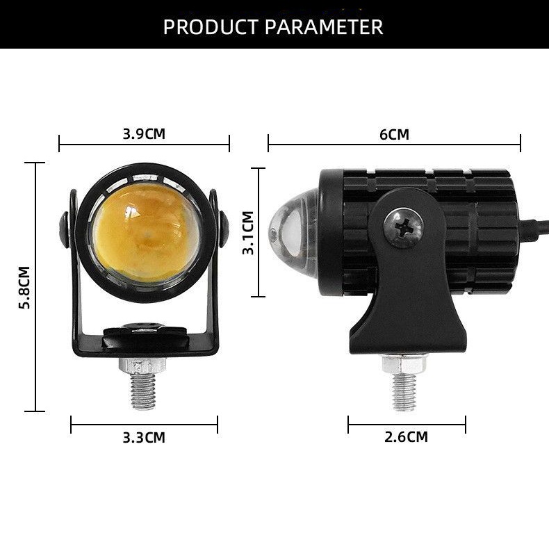 Lampu Sorot LED 8-80V 3000K 6000K high power Untuk Motor