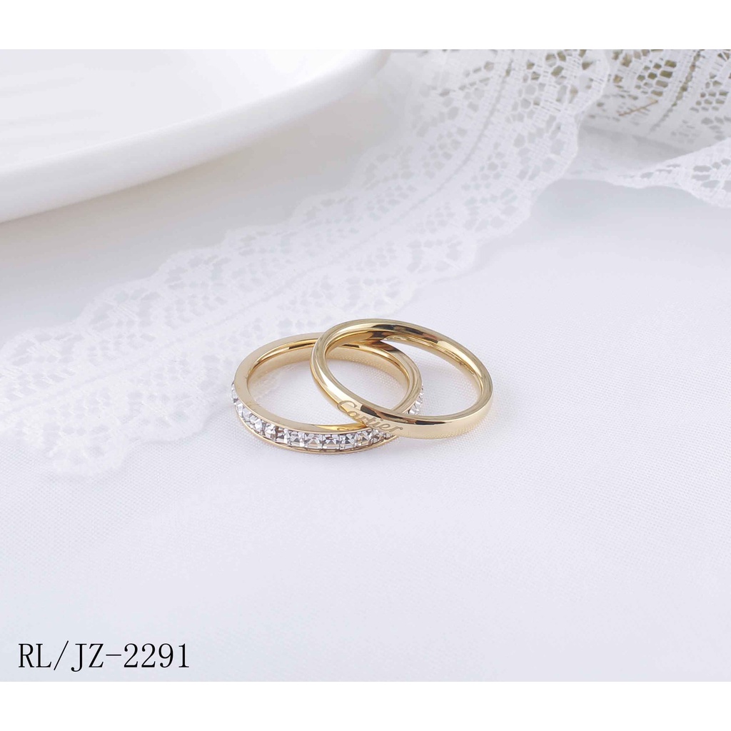 Cincin Titanium 3Susun Perhiasan Fashion 992、2291