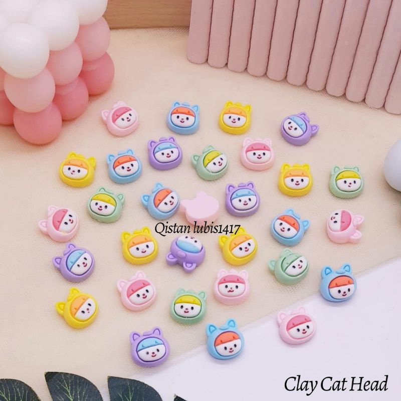 Clay Cat Head|Clay Kepala Kucing