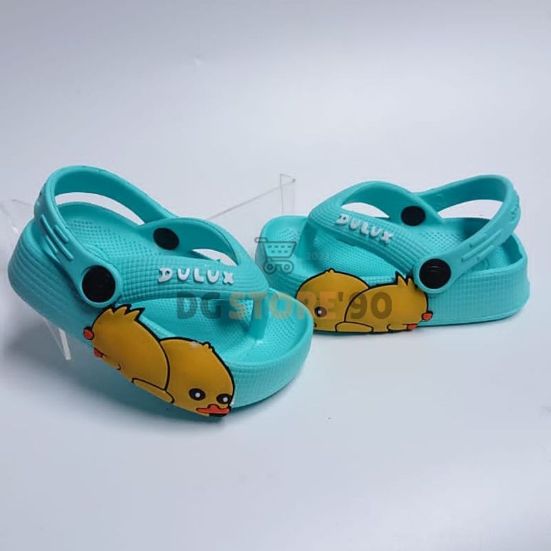 NEW Sandal Jepit Anak Tali Belakang Karakter Duck 20-25 510e