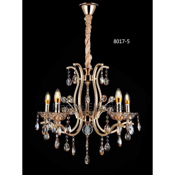 Lampu Hias Gantung Crystal Ruang Tamu 8017/5