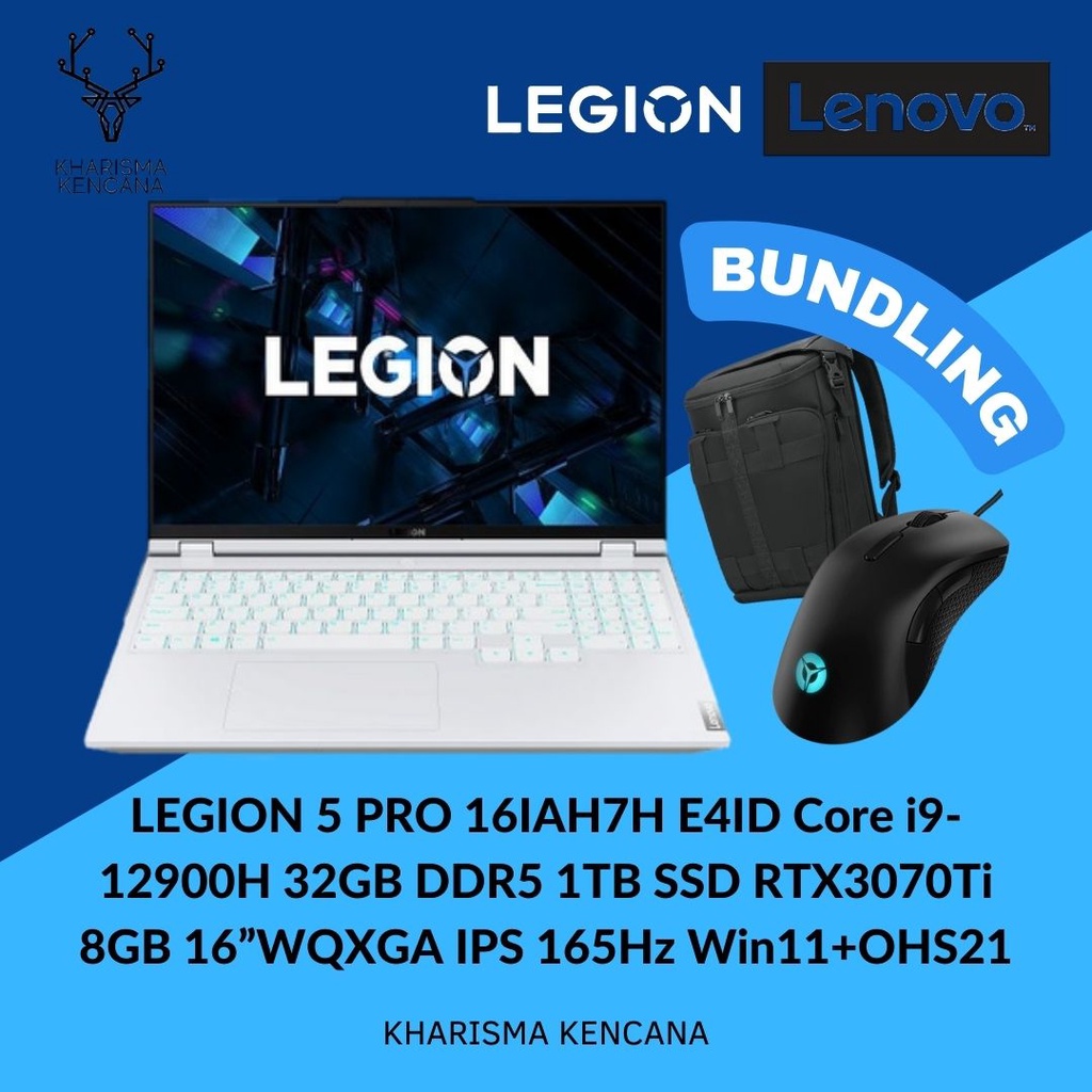 LEGION 5 PRO E4ID Ci9-12900H 32GB DDR5 1TB SSD RTX3070Ti 8GB 165Hz W11