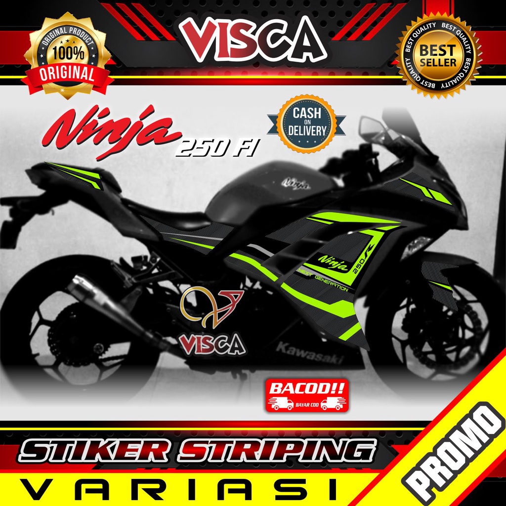 Stiker Ninja 250 Fi Stiker Motor Ninja 250 Fi Striping Ninja 250 Fi Next Generation