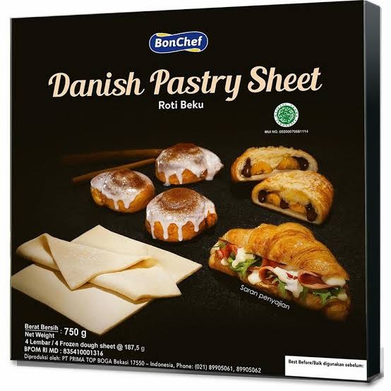 

ORIGINAL MURAH bonchef danish pastry sheet 750 gr