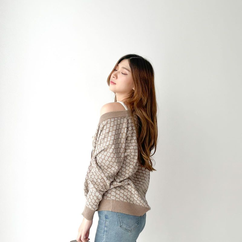 TERA OVERSIZE TOP - CARDIGAN RAJUT WANITA