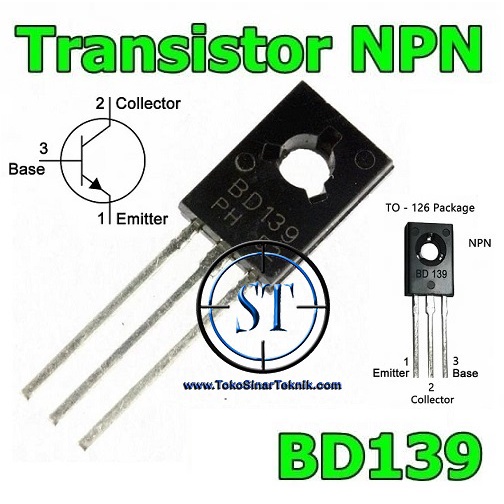 Transistor NPN BD 139 General Purpose Arduino BD139 Televisi BD-139