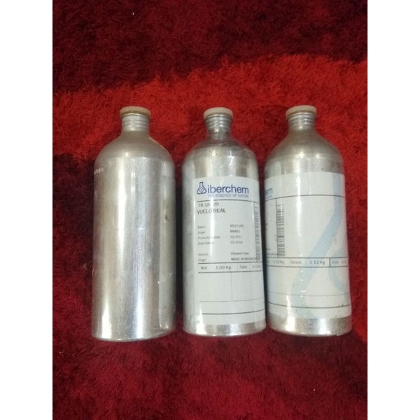 kaleng aluminium bekas bibit parfum 1kg/1000gram