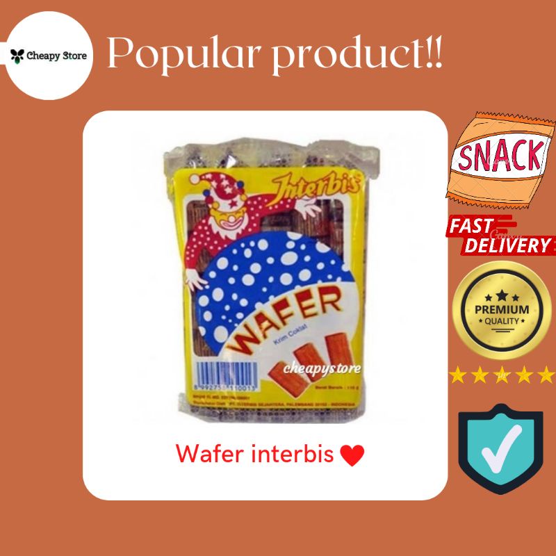 

Interbis wafer coklat isi 10 (Roti Es)